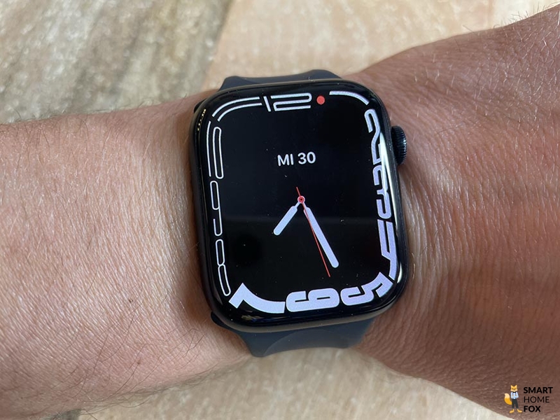 apple watch serie 7 cadran noir